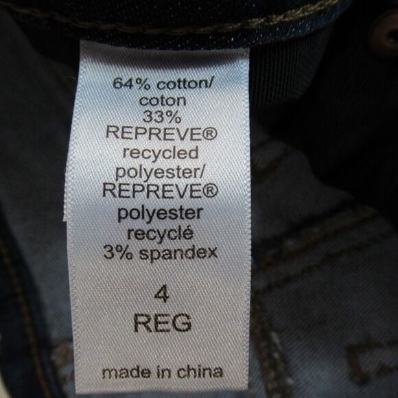 M Jeans Maurice Womens Size 4 Blue Button Fly Straight High Rise Med Wash NWT - Picture 12 of 14